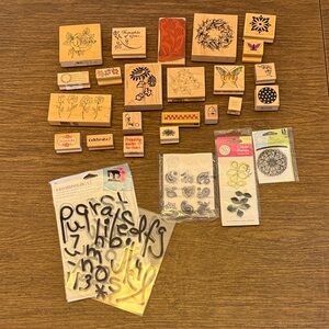 Assorted Craft Rubber Stamps